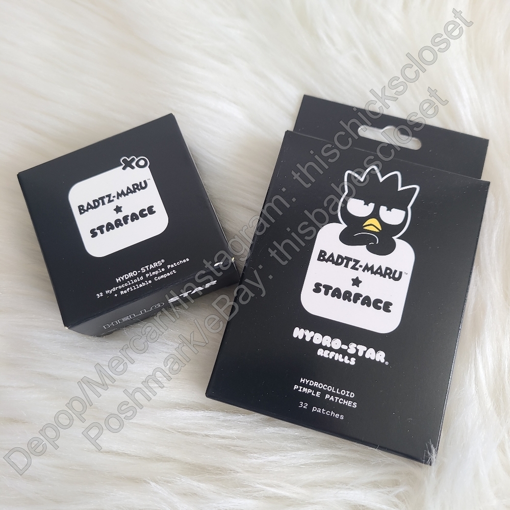 ❤️NEW Hello Kitty & Friends x Starface Batz-Maru Bundle (Big Compact + Refills)